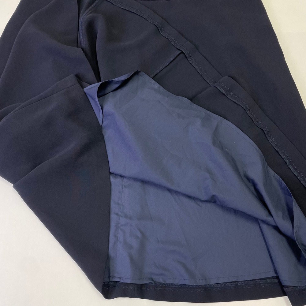 Hobbs London Navy Blue Fit and Flare A-Line Cap Sleeve Dress Size US 14 Office - Picture 8 of 15